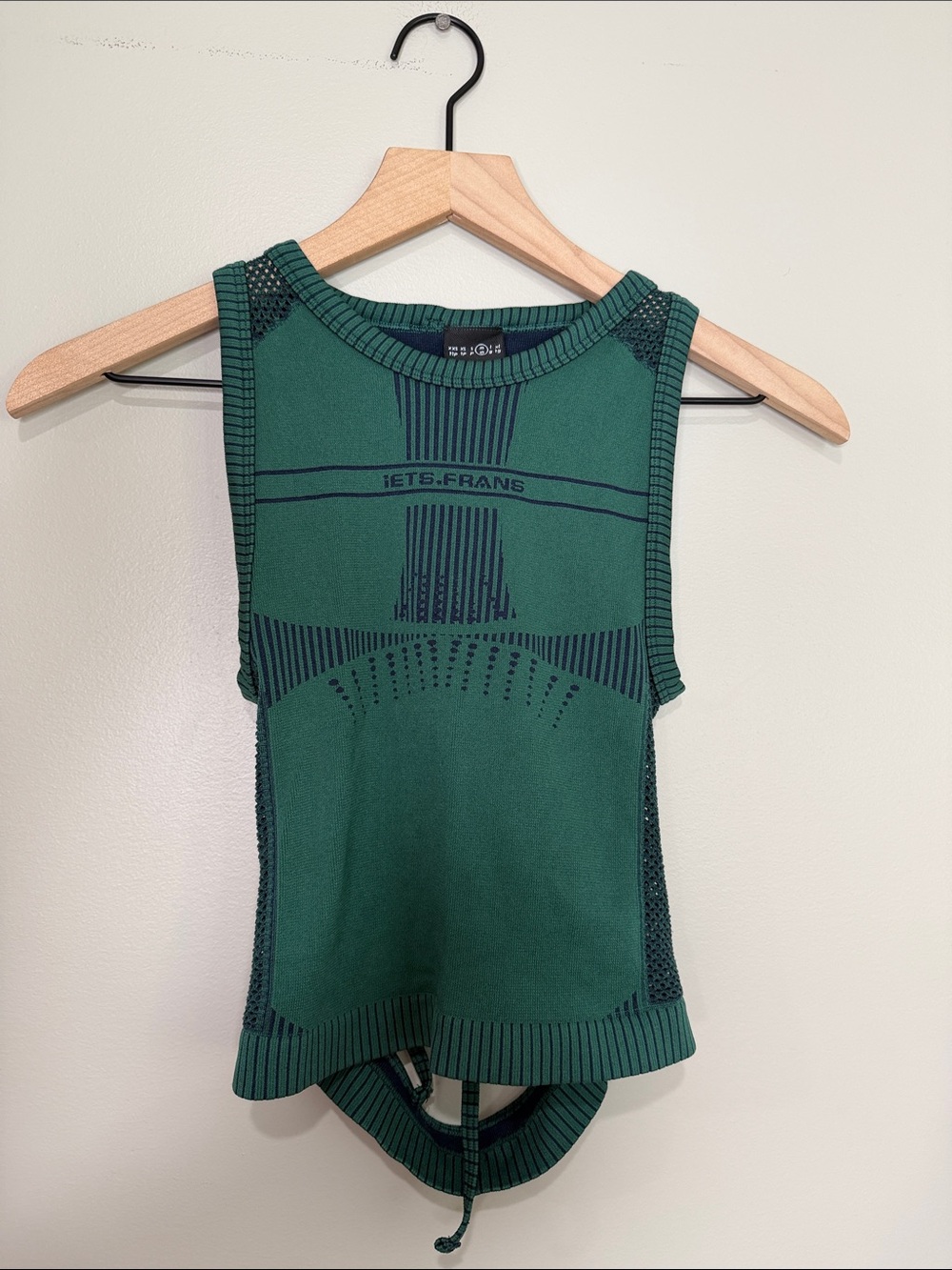 Iets Frans Forest Green Tank Top Medium